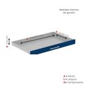 Ver imagem 6 de Mapoteca Mont 5 Gavetas 71,3cm x 120,4cm Aço Preto/Azul Delrei
