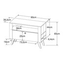 Ver imagem 4 de Home Com Bancada E Painel Para Tv Ate 36' Canada Art in Móveis Preto