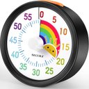 Ver imagem 1 de Secura Timer Visual de 60 Minutos com Padrão Arco-íris, Função Pausa (preto)