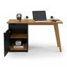 Conjunto Home Office 3 Peças com 1 Escrivaninha, 1 Balcão Buffet e 1 Armário Patrimar Móveis - 5