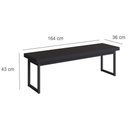 Ver imagem 2 de Banco Oxford 164cm Preto