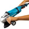 Esmerilhadeira Angular 180mm 7'' 2600w Metal 8500 Rpm com Chave de Pino Punho Ga7040s 220v Makita - 9