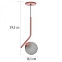 Ver imagem 3 de Pendente Bivolt em Aluminio e Vidro Infinity Lux