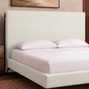 Ver imagem 1 de Cabeceira para Cama Box Casal 158cm Almeria Facto Off White - Sallar Home