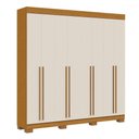 Ver imagem 2 de Guarda-roupa Casal Stella 8 Portas 4 Gavetas 100% Mdf Cinamomo/off White - Acp Móveis
