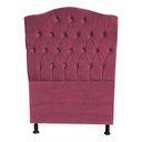 Ver imagem 1 de Cabeceira de Cama Box Princesa Solteiro 90 Cm Botão Strass Suede Rosê do Lar Móveis