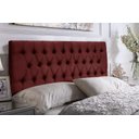 Ver imagem 2 de Cabeceira Painel Imperatriz 120 cm com Capitonê Suede Vermelho