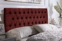 Ver imagem 2 de Cabeceira Painel Imperatriz 120 cm com Capitonê Suede Vermelho