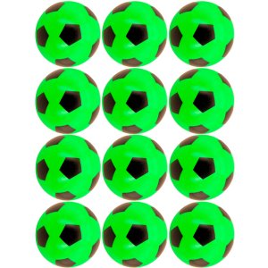 Kit 12x Bola de Vinil Pingo Dente de Leite Futebol - Verde