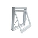Ver imagem 1 de Janela Vitrô Maxim-ar 50x50 Alumínio Branco 7cm Batente Banheiro Luxo
