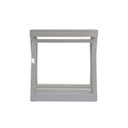 Ver imagem 4 de Janela Vitrô Maxim-ar 50x50 Alumínio Branco 7cm Batente Banheiro Luxo