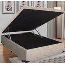 Ver imagem 2 de Cama Box Boraboox Baú Casal Bege Suede