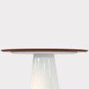 Ver imagem 2 de Mesa de Jantar Cone Oval Oblongo 180x100 Cm Base Laqueado Tampo Freijó