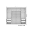 Ver imagem 3 de Cama Box Casal + Colchão Freedom Ortobom + Guarda Roupa Master Vip 8.4 Branco