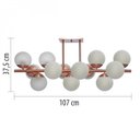 Ver imagem 3 de Pendente Bivolt em Aluminio e Vidro Infinity Lux