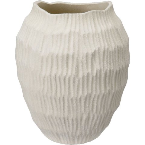 Vaso Decorativo Enfeite Home&co Cerâmica 24x20x20cm Branco