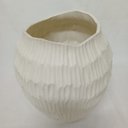 Ver imagem 3 de Vaso Decorativo Enfeite Home&co Cerâmica 24x20x20cm Branco