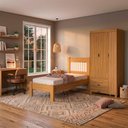 Ver imagem 7 de Guarda Roupa Solteiro 3 Portas 2 Gavetas e Cama de Solteiro Mdf Bela Nature Off Decmade