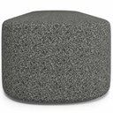 Ver imagem 6 de Kit 02 Puffs Decorativo Orgânico para Living Quarto 160cm Doha W01 Linho Mescla Chumbo - Lyam Decor