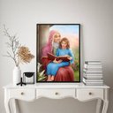 Ver imagem 1 de Quadro Decorativo Santa ana 33x24cm:madeira Preta