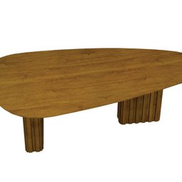 Mesa para Sala de Jantar com Tampo Orgânico 75x90x180cm - 1