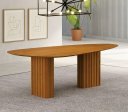 Ver imagem 1 de Mesa para Sala de Jantar com Tampo Orgânico 75x180x90cm Marrom/Freijó