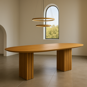 Mesa para Sala de Jantar com Tampo Orgânico 75x180X90cm