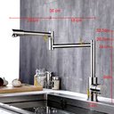 Ver imagem 3 de Torneira Monocomando Inox Articulada 360º Mesa Escovada 1/4