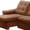 Ver imagem 7 de Sofá Retrátil Reclinável para Sala 3 Lugares 210cm Nijma F04 Veludo Terracota - Lyam Decor