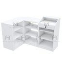 Ver imagem 3 de BALCÃO EM L COM CAIXA TAMPO RETO M308.B MUNDI MOVEIS