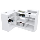 Ver imagem 1 de BALCÃO EM L COM CAIXA TAMPO RETO M308.B MUNDI MOVEIS