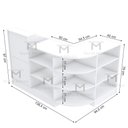 Ver imagem 5 de BALCÃO EM L COM CAIXA TAMPO RETO M308.B MUNDI MOVEIS