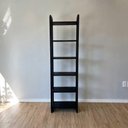 Ver imagem 1 de Estante Linea Slim 6 Prateleiras Madeira Pinus Preto 53cm Artfactory Design