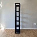Ver mais imagens de Estante Linea Slim 6 Prateleiras Madeira Pinus Preto 53cm Artfactory Design