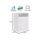 Ver mais imagens de Kit Berço e Cômoda Peroba Smim Cor Branco Quarto Infantil