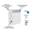 Ver mais imagens de Kit Berço e Cômoda Peroba Smim Cor Branco Quarto Infantil