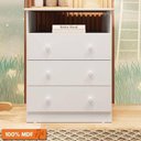 Ver imagem 2 de Kit Berço e Cômoda Peroba Smim Cor Branco Quarto Infantil