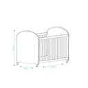 Ver imagem 6 de Kit Berço e Cômoda Peroba Smim Cor Branco Quarto Infantil