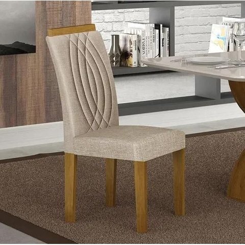 Cadeira para Mesa de Jantar 2 Unidades Doha Mdf - Leifer