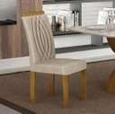 Ver imagem 1 de Cadeira para Mesa de Jantar 2 Unidades Doha Mdf - Leifer