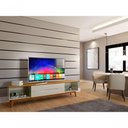 Ver imagem 2 de Rack para Tv Limit Off White com Nature - Moveisaqui