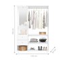 Closet e Camarim Wako Branco Fosco Liso - 2