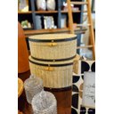 Ver imagem 3 de Caixa Oval Mdf Detalhe Palha 26x16x12cm