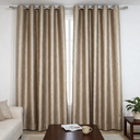 Ver imagem 1 de Cortina Corta Luz Acetinado Floral Marrom 6,00x2,50 com Ilhós