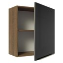 Ver imagem 6 de Armário Aéreo Madesa Lux 60 cm 1 Porta Rustic/Preto