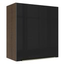Ver imagem 1 de Armário Aéreo Madesa Lux 60 cm 1 Porta Rustic/Preto