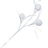 Galho Decorativo Branco com Pom Pom 65cm - 4