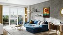 Ver imagem 2 de Quadro Decorativo Grande Abstrato Canvas Filete Premium Árvore Lua Gg
