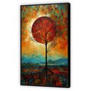 Ver imagem 5 de Quadro Decorativo Grande Abstrato Canvas Filete Premium Árvore Lua Gg