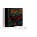 Ver imagem 3 de Quadro Decorativo Grande Abstrato Canvas Filete Premium Árvore Lua Gg